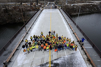 CDOT In-house Construction Staff on new Kedzie Bridge