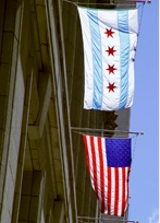 City of Chicago flag Image