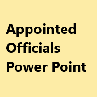 Appointed Officials Power Point