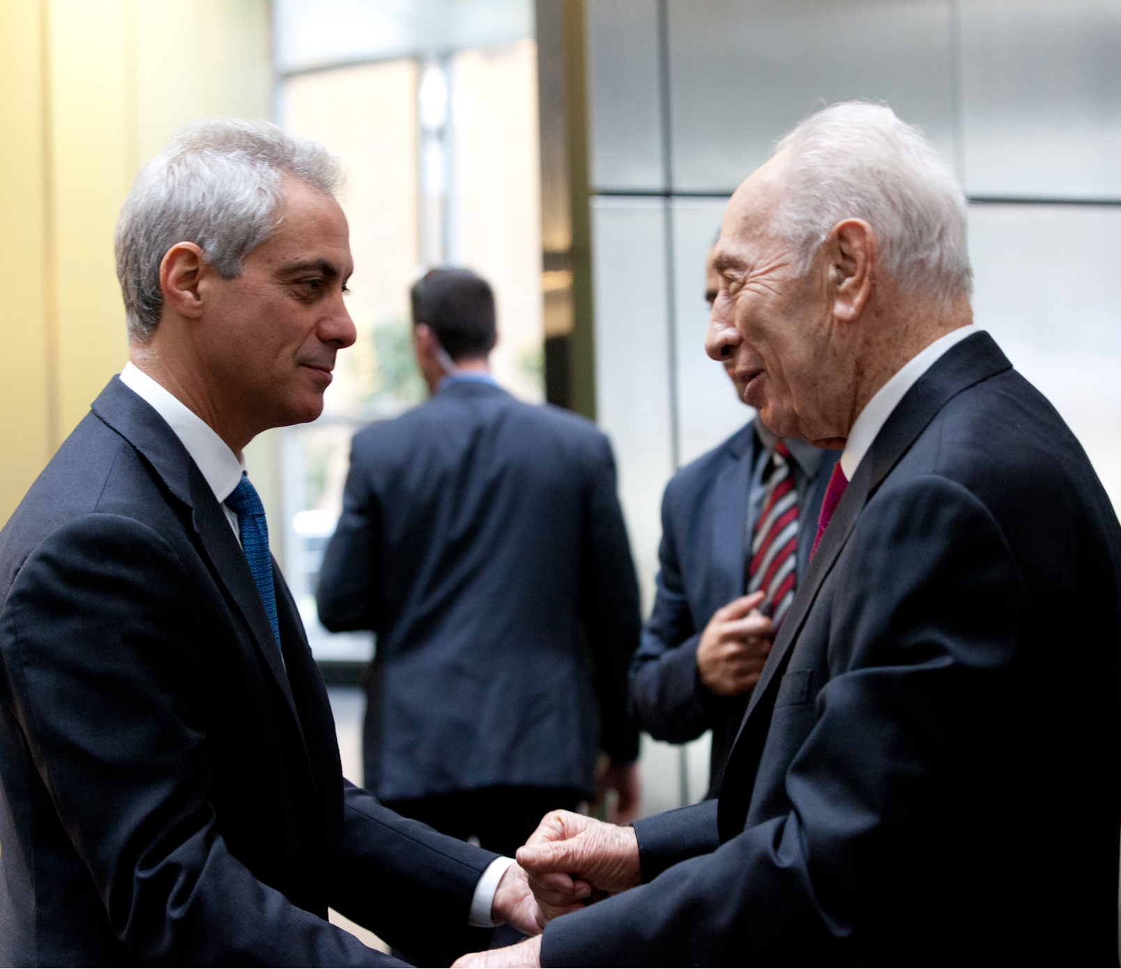 Mayor Emanuel Welcomes Former President of the State of Israel Shimon Peres to Chicago.