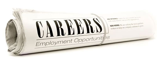 Newspaper with Job Openings