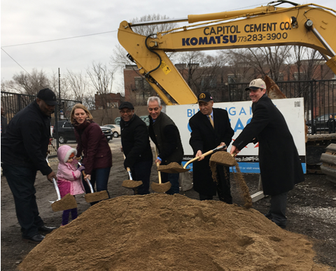 Photo from Ground Breaking at Grand Ave.