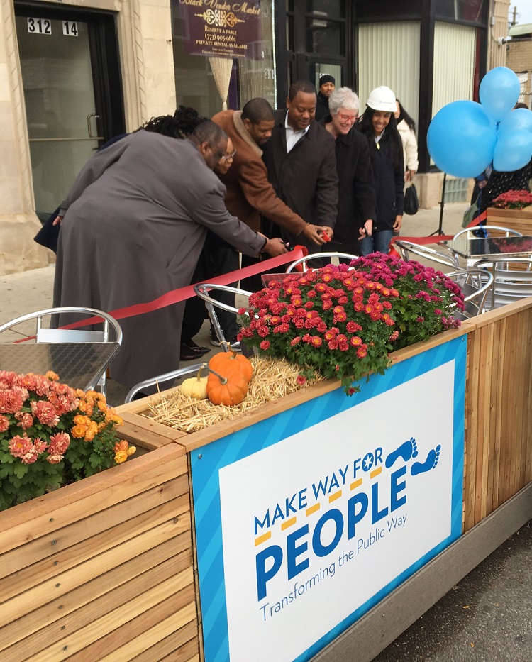 CDOT & DPD Join Alderman Sawyer for Unveiling of Prototype People Spot