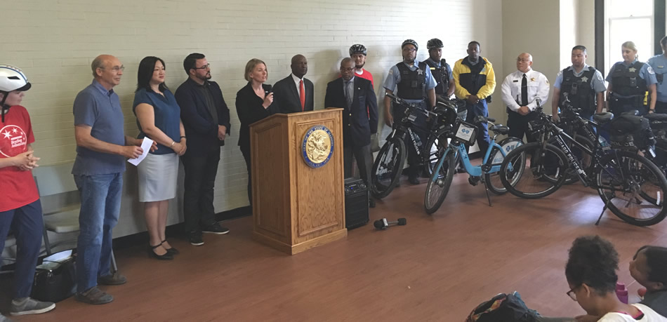 CDOT and Chicago Police to Encourage Bicycle Safety