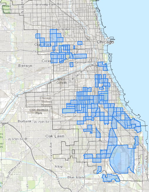 Census tracts for opportunity zones